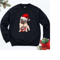 christmas dog long sleeve, christmas long sleeve, dog lover christmas gift, christmas sweatshirt, dog christmas hoodie,