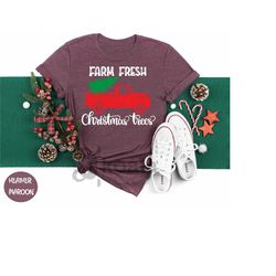 farm fresh christmas trees shirt, happy tree shirt, christmas tree shirt, christmas holiday shirt, farm fresh t-shirt, x