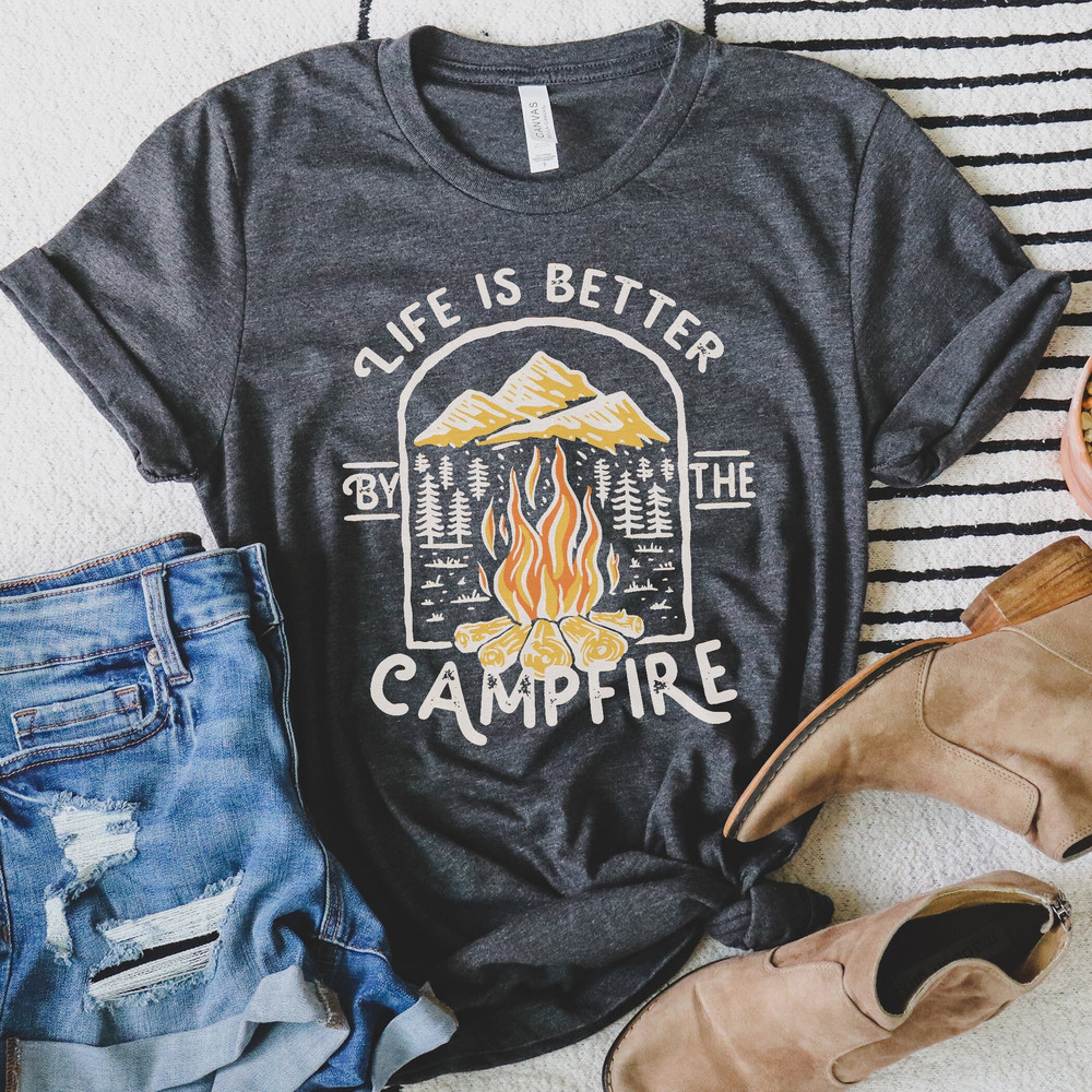 Camping Shirts, Group Camper T Shirts, Hiking Outdoor Adventure Shirts, Family Camp Tees for Outdoor Travel, RV Life, Matching Vacation Tee.jpg