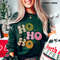 Christmas Sweatshirt for Women, Ho Ho Ho Christmas Hoodie, Retro Christmas Sweater, Vintage Style Holiday Crewneck, Festive Party Sweater 1.jpg