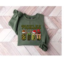 canned pickles christmas sweatshirt, pickle lover t-shirt, xmas pickles shirt, pickle jar gift sweater, canning season s