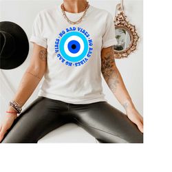 good vibes only t shirt, no bad vives shirt, evil eye protect your energy tee, celestial shirt, yoga shirt, new mom gift