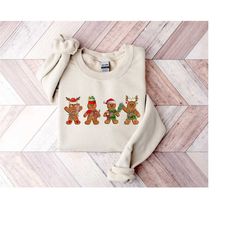 gingerbread sweatshirt, christmas baking sweater, christmas cookies shirt, ginger cookies crewneck, merry christmas t-sh