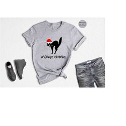 meowy catmas shirt, christmas shirt, christmas cat shirt, cat lover shirt, funny christmas shirt, christmas gift