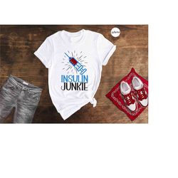 insulin junkie shirt, insulin sweatshirt, diabetic shirt, diabetic sweatshirt, sarcastic diabetic tee, diabetic gift, bl