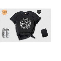 aesthetic desert of cactuses mountains and sun shirt, sonoran desert shirt, stoner rock lover t-shirt