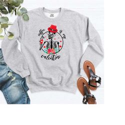 coffee is my skeleton valentine sweatshirt, funny valentines day hoodie, coffee lovers single women shirt, sarcastic ske