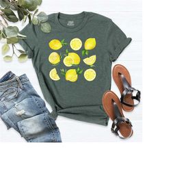 lemons shirt, botanical shirt, cottagecore shirt, lemons tee, cute fruit lemon t-shirt, lemon lovers shirt, cute lemons