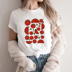 tomato shirt, graphic tee, vegetable shirt, clothing foodie, gardening gift, veggie shirt, food shirt, garden tshirt, fo
