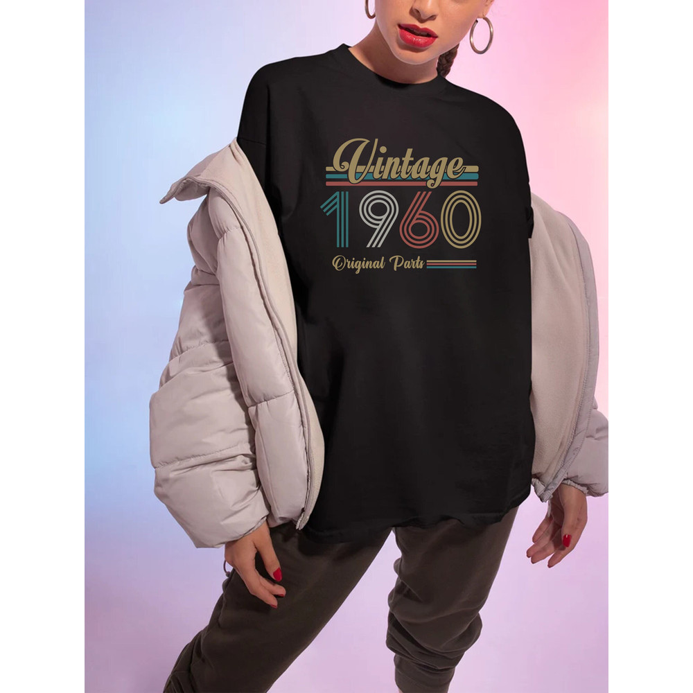 Vintage 1960 Shirt, 63rd Birthday Gift For Men, 63rd Birthday Best Friend, 63rd Bday, Sixties Shirt, Turning 63 Birthday Gift, Born in 1960 2.jpg