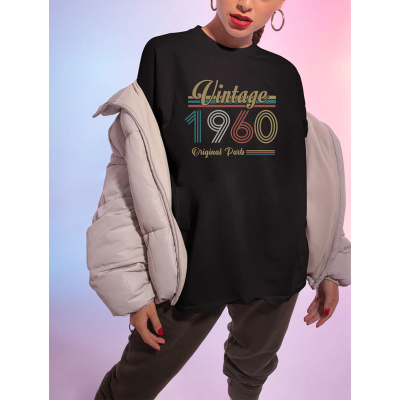 Vintage 1960 Shirt, 63rd Birthday Gift For Men, 63rd Birthday Best Friend, 63rd Bday, Sixties Shirt, Turning 63 Birthday Gift, Born in 1960 2.jpg