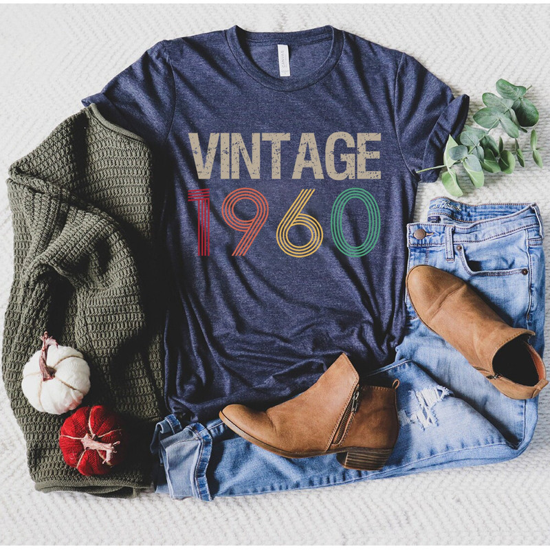 Vintage 1960 Shirt, 63rd Birthday Gift For Men, 63rd Birthday Best Friend, 63rd Bday, Sixties Shirt, Turning 63 Birthday Gift, Born in 1960.jpg