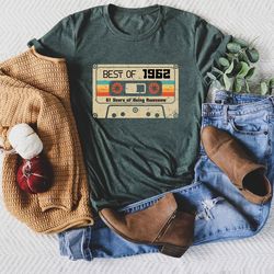 vintage 1962 shirt, 1962 shirt, 61st birthday shirt, 61st birthday gift, 61st birthday gifts for men, 61st birthday gift