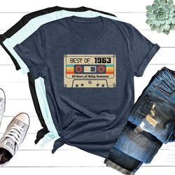 vintage 1963 shirt, 1963 shirt, 60th birthday shirt, 60th birthday gift, 60th birthday gifts for men, 60th birthday gift