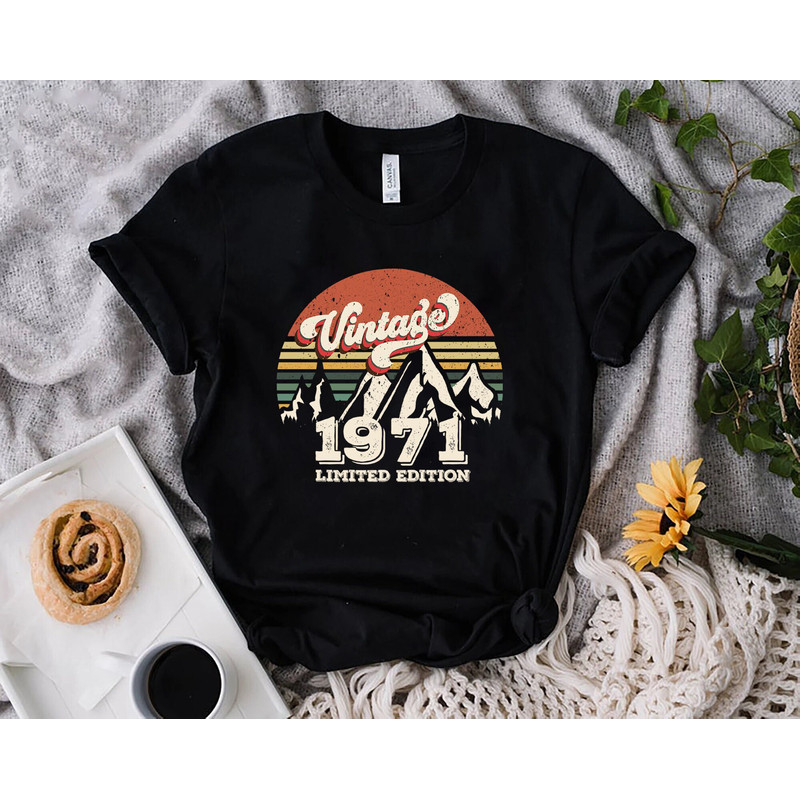 Vintage 1971 Limited Edition Cassette Tape Shirt, 52nd Birthday,52nd Birthday Gift, 52nd Birthday Gift For Women, 52nd Birthday Gift For Men 1.jpg