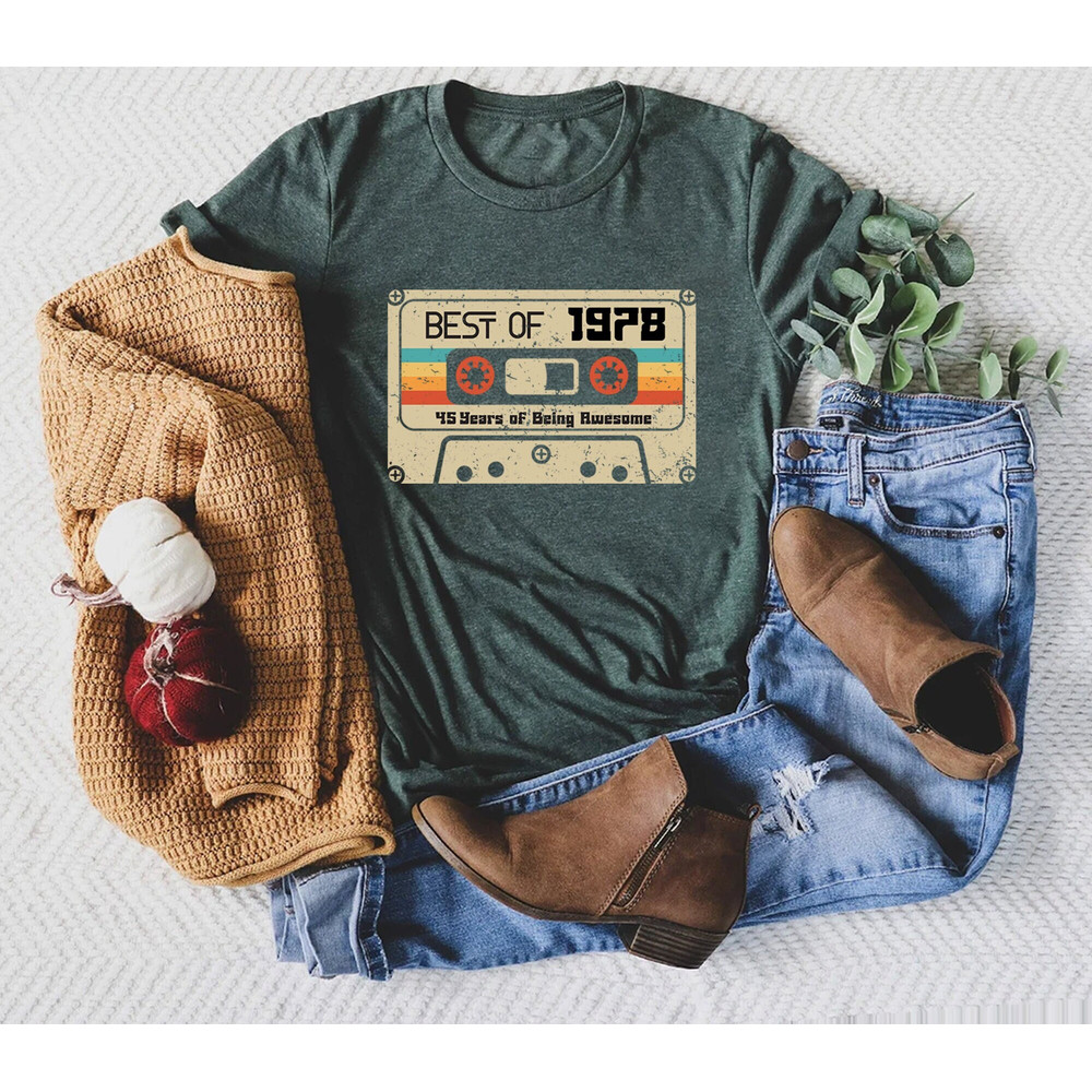 Vintage 1978 Shirt, 1978 Shirt, 45th Birthday Shirt, 45th Birthday Gift, 45th Birthday Gifts For Men,45th Birthday Gifts for Women, 1978 Tee 1.jpg