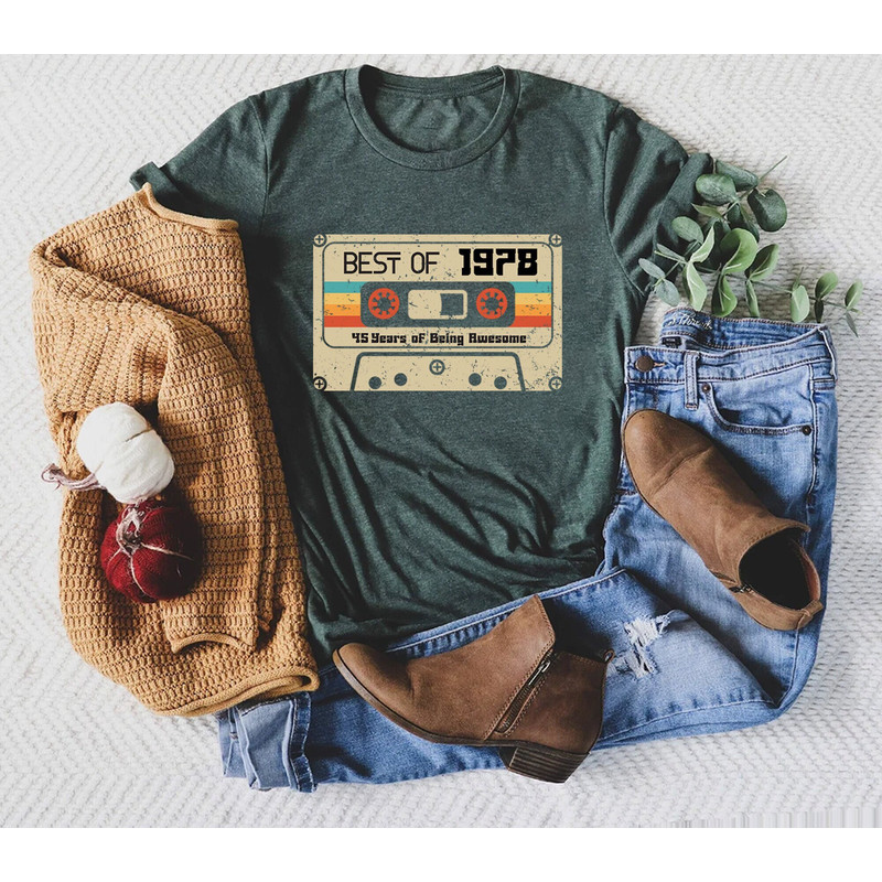 Vintage 1978 Shirt, 1978 Shirt, 45th Birthday Shirt, 45th Birthday Gift, 45th Birthday Gifts For Men,45th Birthday Gifts for Women, 1978 Tee 1.jpg