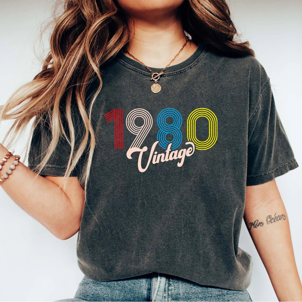 Vintage 1980 Shirt, 1980 Shirt, 43rd Birthday Shirt, 43rd Birthday Gift, 43rd Birthday Gifts For Men, 43rd Birthday Gifts for Women,1980 Tee 1.jpg