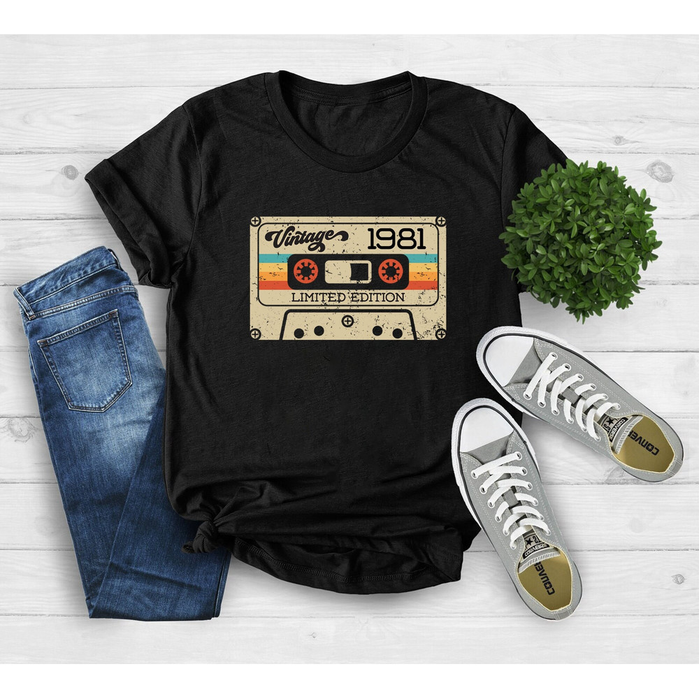 Vintage 1981 Retro Shirt, Vintage 1981 Shirt, 42nd Birthday, 42nd Birthday Gift, 42nd Birthday Party, 42nd Birthday Shirt,1981 T-Shirt,1981#.jpg