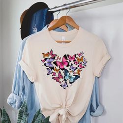 vintage butterflies t shirt, for a aesthetic, distressed or vintage outfit, butterfly lovers shirt, moth shirt, cottagec