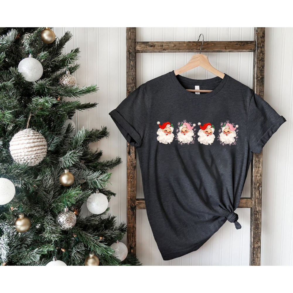 Vintage Santa Claus Christmas Shirt, Retro Style Christmas Shirt, Vintage Christmas Shirt, Christmas Gift for Her, Funny Christmas T-shirt.jpg