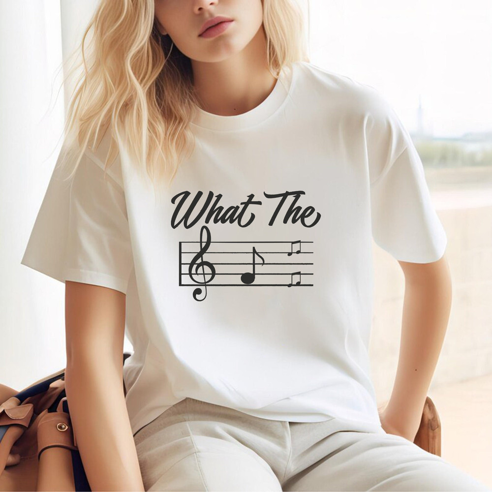 What The F Musical Note Shirt, Musician Shirt, Pianist, Music Lover T-shirt, Piano, Funny, Sarcastic, Novelty, Music Teacher , Music Lover.jpg