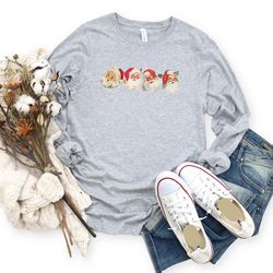 vintage santa shirt, retro santa claus tee, vintage christmas shirts for women, retro christmas long sleeve tee, classic