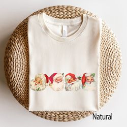 vintage santa shirt, retro santa claus tee, vintage christmas shirts for women, retro christmas tee, classic christmas s