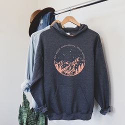 womens camping hoodie, hiking hoodie for women, nature lover hoodie, mountain hoodie, yoga hoodie