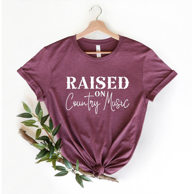 Raised on Country Music Shirt, Southern Shirt, Concert Shirt, Southern Gift, Cowboy Shirt, Country Style Shirt, Country Shirt, Western Tee.jpg