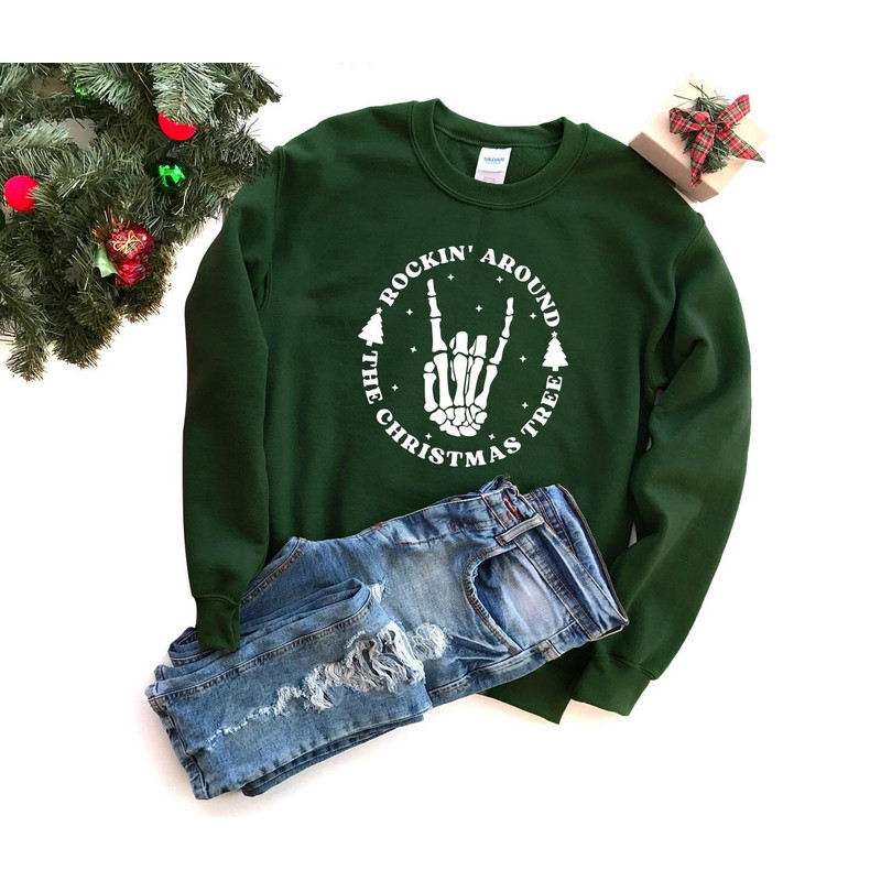 Rockin Around The Christmas Tree Sweatshirt,Christmas Hoodie,Winter Sweatshirt,Christmas Sweater,Holiday Crewneck Sweatshirt,Winter Pullover.jpg