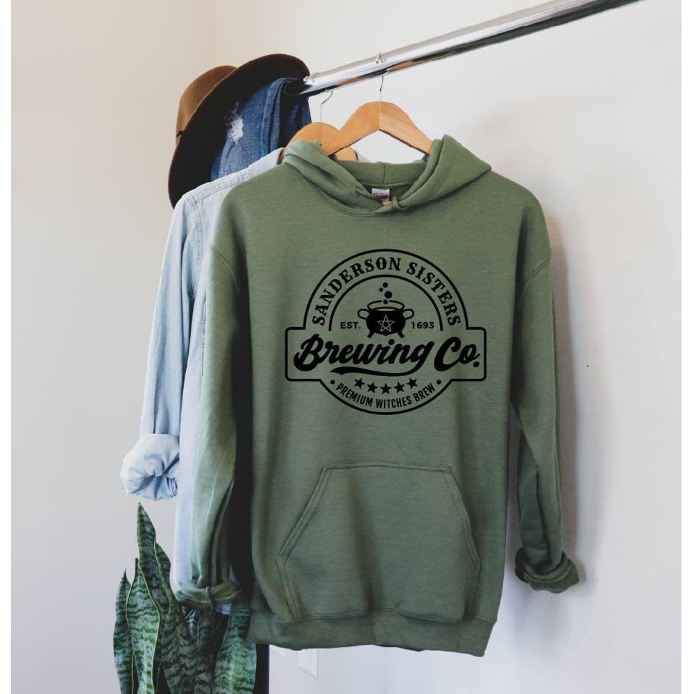 Sanderson Sisters Brewing Co Hoodie, Fall Sweatshirt, Fall Pullover, Hocus, Halloween Sweatshirt, Fall Crew Neck, Fall Hoodie,Halloween Gift 1.jpg