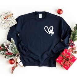 shamrock shenenigans sweatshirt, happy go lucky sweatshirt, st patricks day sweatshirt, crewneck clothing, happy go luck