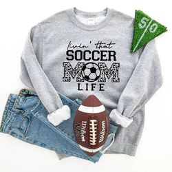 soccer mom sweatshirt soccer sweatshirt soccer hoodie soccer gift for her soccer tees soccer season favorite sport