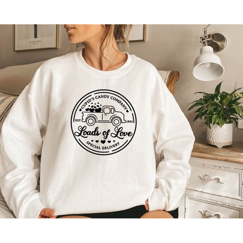 Special Delivery Loads of Love Sweatshirt Hoodie Valentine Heart Sweatshirt Lovely Heart Valentine Hoodie Gift Sweatshirt-Hoodie.jpg