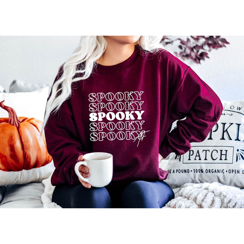 Spooky Af Sweatshirt,Halloween Sweatshirt,Halloween Party,Halloween Sweater,Spooky Season,Feeling Spooky Hoodie,Halloween Gift,Spooky Gift.jpg