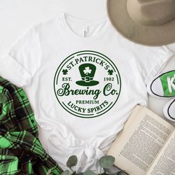 stpatrick brewing co shirts, lucky shirts, st patrick shirt, st patrick gift tee, st patrick dad shirt, st patrick famil