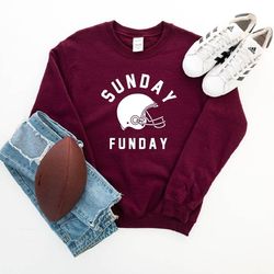 sunday funday sweatshirt, sunday game sweatshirt, women football sweater, sunday sweatshirt, football sweatshirt for wom