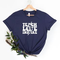 teacher love inspire shirt, teacher shirt, teacher gift, teacher tee, gift for teacher, school shirt, funny teacher shir