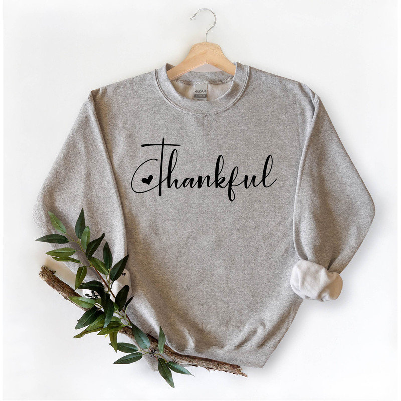 Thankful Sweatshirt Thanksgiving Sweatshirt Thankful Gift Sweatshirt Fall Sweatshirt Halloween Pumpkin Thanksgiving gift Sweatshirt.jpg