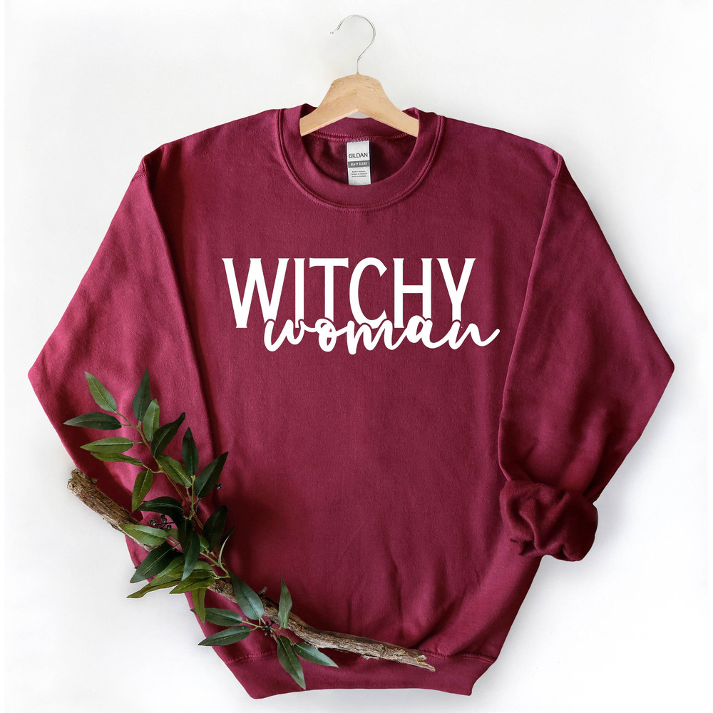 Witchy Sweatshirt,Witchy Woman Shirt,Halloween Party Shirts,Halloween Sweatshirt,Halloween Outfits,2022 Halloween,Halloween Hoodie,Crewneck.jpg