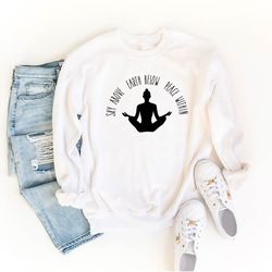 yoga sweatshirt, sky above earth below peace within shirt, meditation hoodie, yoga lover gifts, gift for mom, mom sweats
