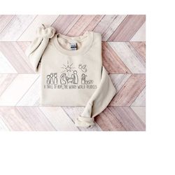 merry christmas sweatshirt, a thrill of hope the weary world rejoices sweatshirt gift for christians, religious christma