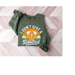 i dont give a schnitzel sweatshirt, oktoberfest crew hoodie, funny oktoberfest shirt, beer drinking group oktoberfest pa