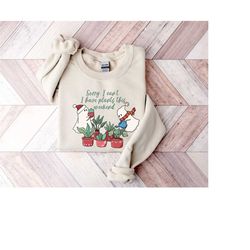 christmas ghost plant sweatshirt, ghost and plant lover shirt, gardening gift hoodie, plant lady christmas t-shirt, xmas