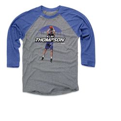 klay thompson men's baseball t-shirt - golden state basketball klay thompson golden state skyline wht