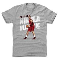 nikola vucevic men's cotton t-shirt - chicago basketball nikola vucevic post up wht
