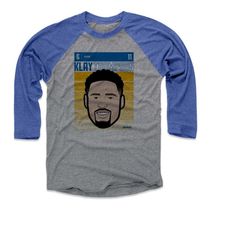 klay thompson men's baseball t-shirt - golden state basketball klay thompson fade b