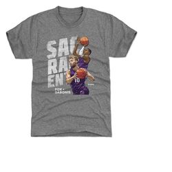domantas sabonis men's premium t-shirt - sacramento basketball domantas sabonis & de'aaron fox sacramento duo wht