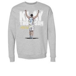 klay thompson men's crewneck sweatshirt - golden state basketball klay thompson three w wht